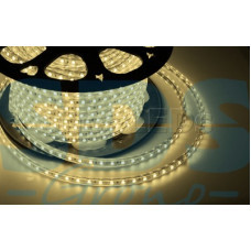 LED лента 220 В, 10х7 мм, IP67, SMD 2835, 60 LED/m, цвет свечения теплый белый, бухта 50 м
